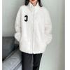 2026 Winter Women's Green Plush Fleece Jacket - Cozy, Loose, Thickened Outerwear