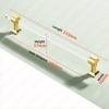 NAIERDI Acrylic Furniture Handles T-Bar Gold Crystal Cabinet Handles and Knobs Zinc Alloy Silver Door Handle Hardware