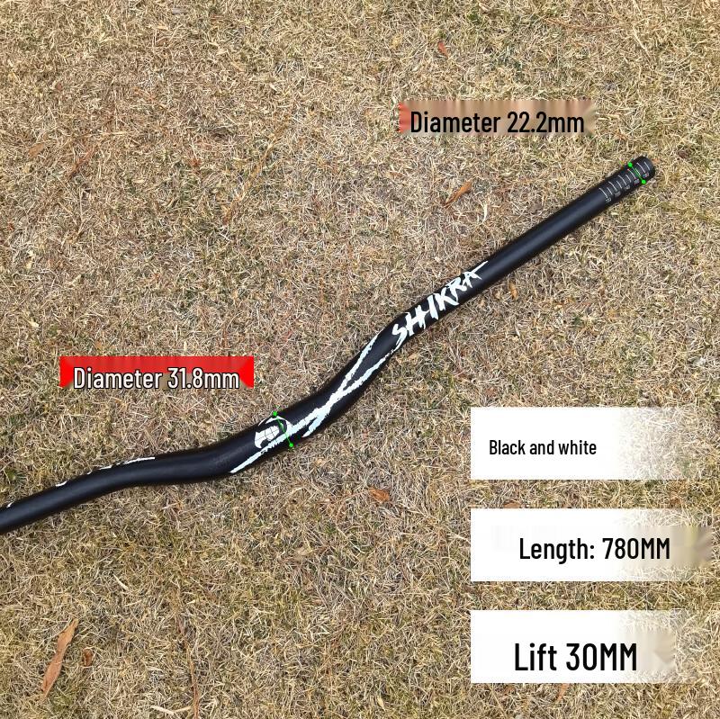 RISHLAND Aluminum Alloy Bicycle Riser Handlebar
