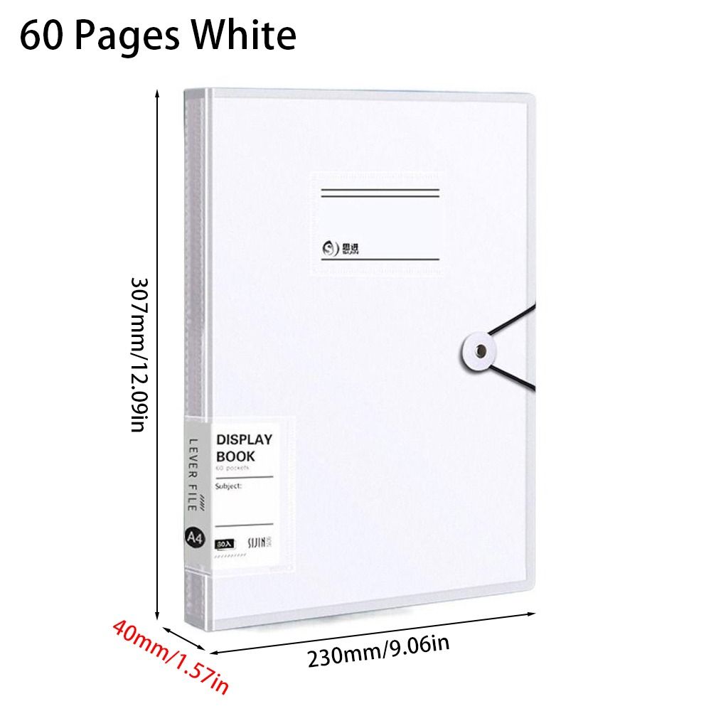 1Pcs Transparent Insert Paper A4 File Folder A4 Document Organizer Bag  for Office School Stationer