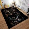 Zombie Themed Rug: Dark and Eerie Design with Ghoulish Characters Suitable for Use As an Anti-slip Game Mat for Living Room and Bedroom Sofas