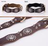 Set di Decorazioni per Giacca Punk Nera in Pelle con Borchie e Collare - 270 PZ