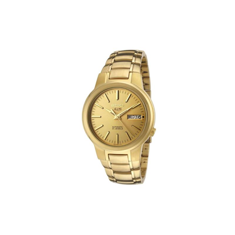 SEIKO 30m waterproof depth Automatic Steel Strap men s watch gold dial SNKA10K1 золотой