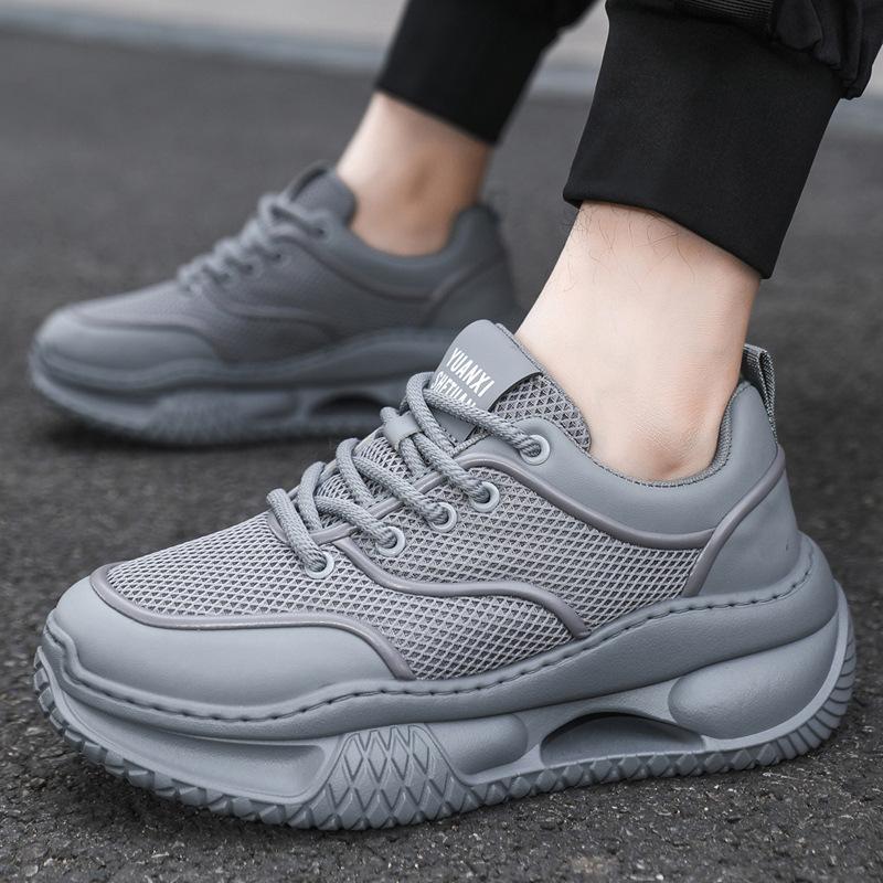 Men's Shoes Mesh 2025 New Summer Dad Sports Shoes Non-slip Breathable Hiking Shoes Men's Trendy Shoes Casual Hiking Shoes