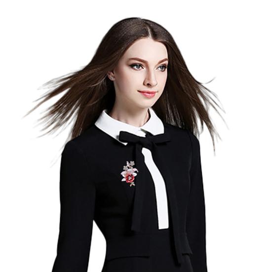 Shiny Rhinestones Flower Jewelry Women Girls Fashion Scarf Shawl Brooch Pin