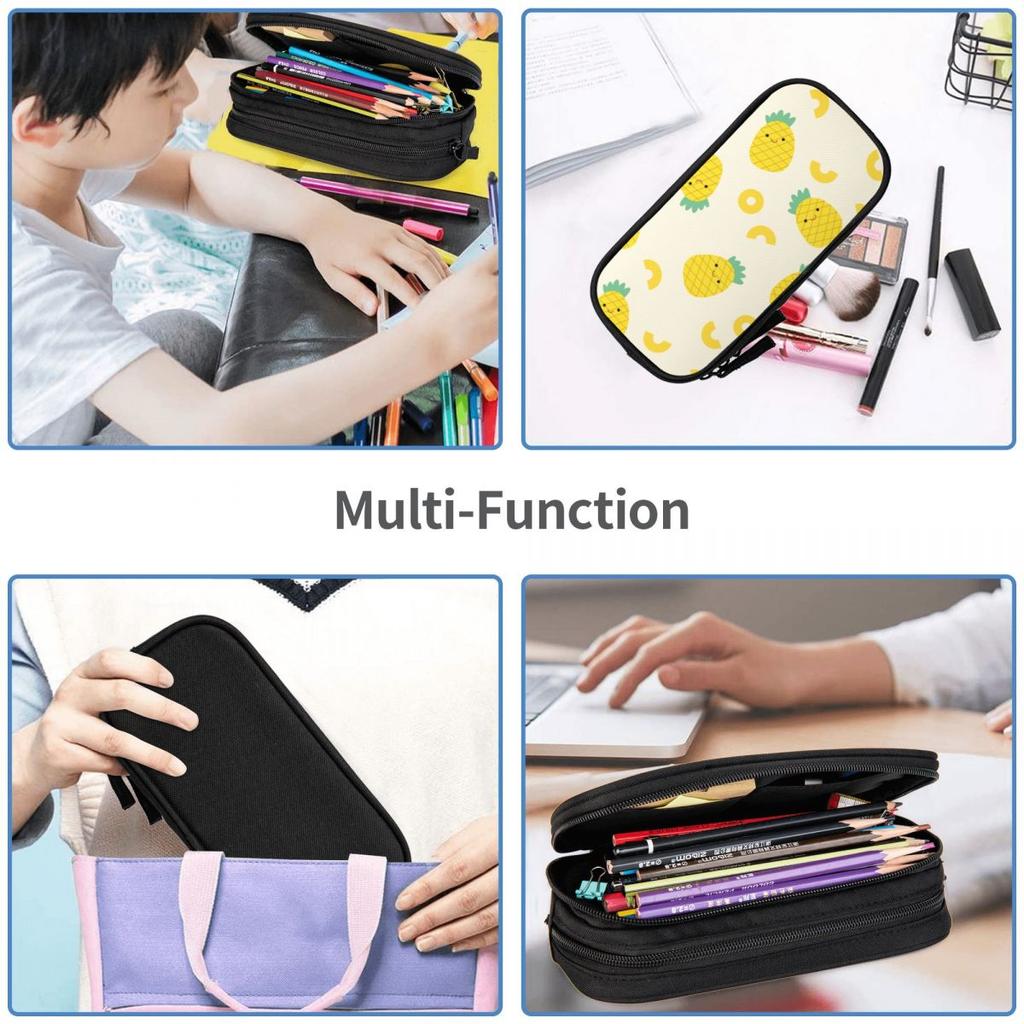 Genshin Impact Pencil Case Anime Hutao Xingqiu Pencil Box Pen Box for Girl Boy Big Capacity Pencil Bags Office Gifts Stationery