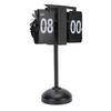 Digital Flip Desk Clock Stainless Steel 12 Hours Battery Powered Quiet Mechanical Auto Flip Clock for Living Room Office