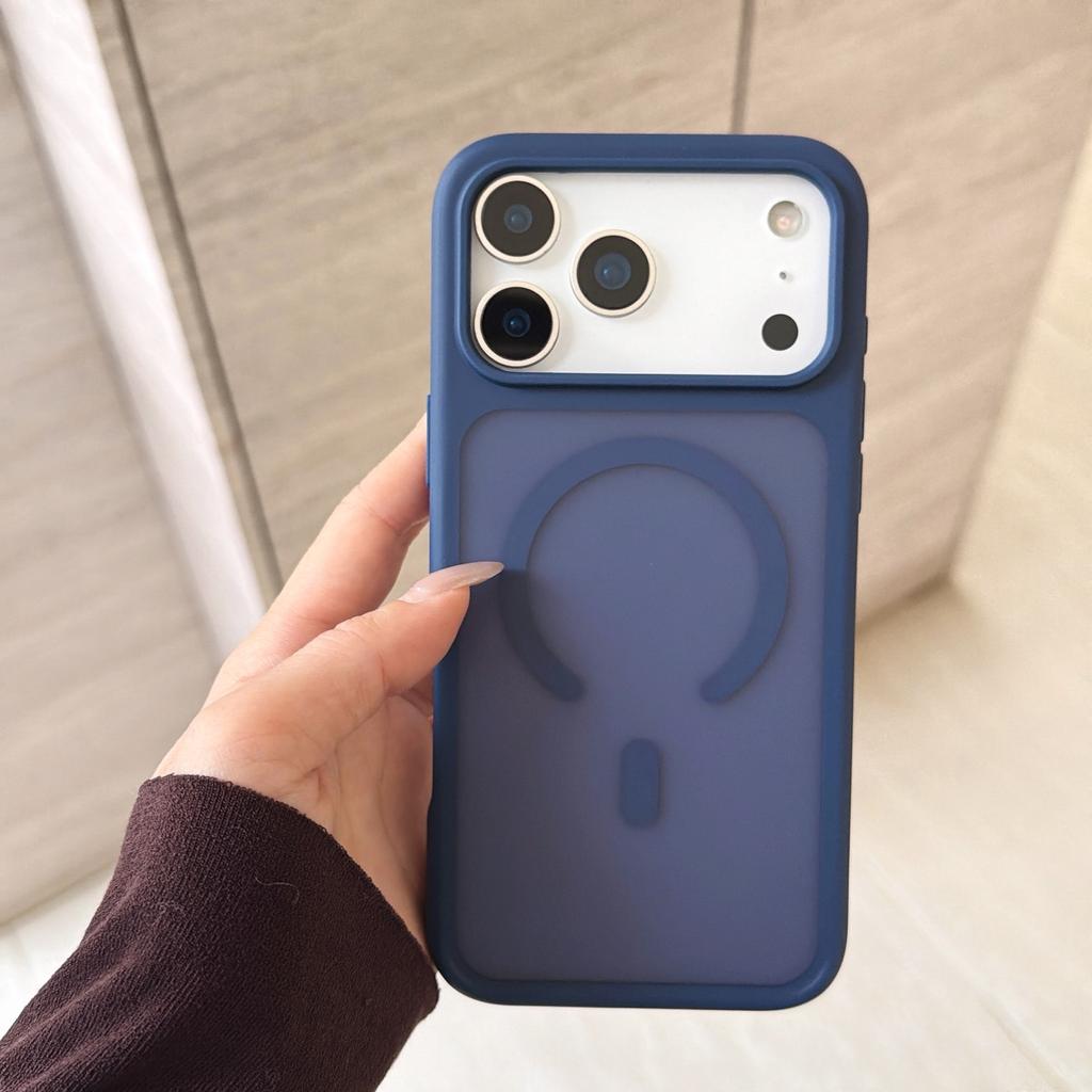 Matte Case For Magsafe iPhone 17 Pro Max Air 16 Plus 15 14 13 12 17Pro iPhone17 Mag Safe Shockproof Protective Translucent Phone Cover Accessories