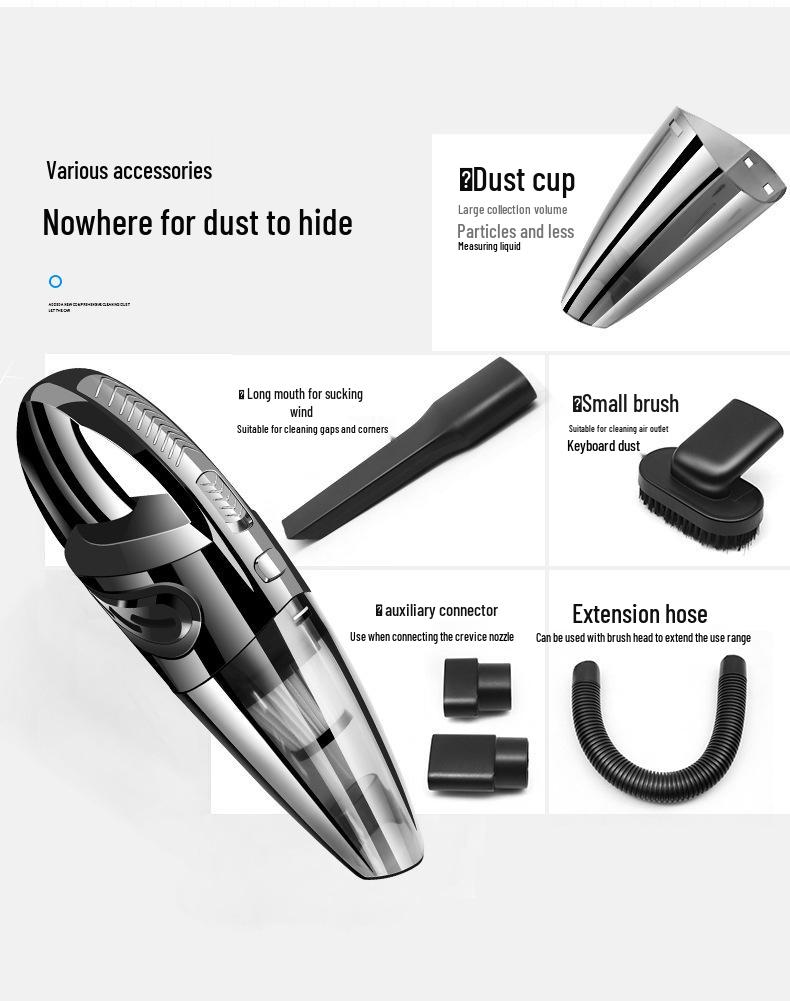 Tragbarer Hochleistungs-Nass- und Trockensauger für das Auto und den Heimgebrauch