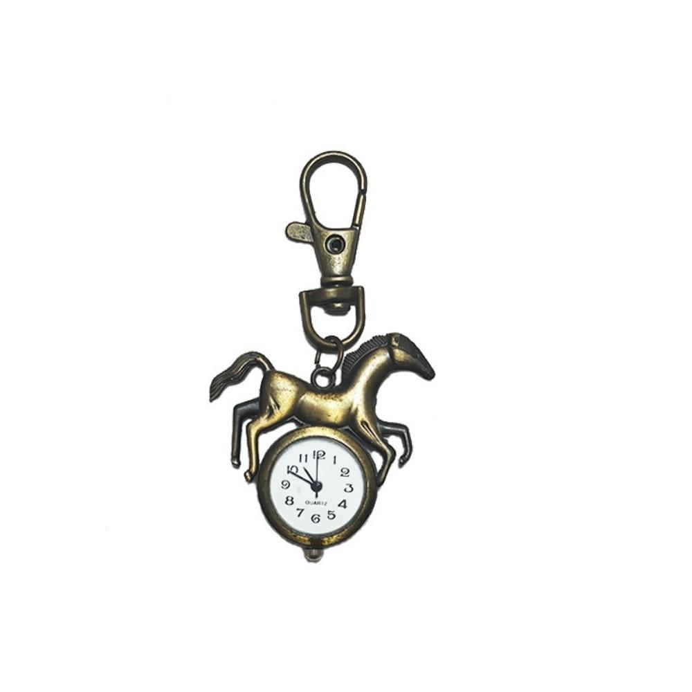 Vintage Design Pocket Watch Quartz Movement Retro Creative Keychain Watch Lightweight Durable Vintage Pendant Fashion Accessory