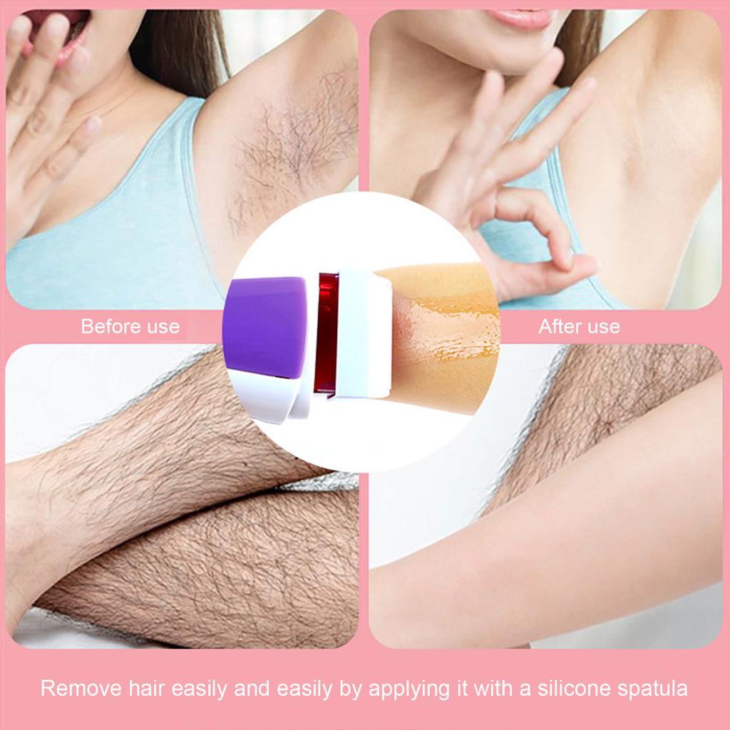 40W 100ML Roll On Wax Heater Single Cartridge Hair Removal Wax Heater Machine Purple US Plug 110V