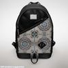 Outdoor Dekostoffe Oxford - Motiv Blumen-Mandala I Dr176