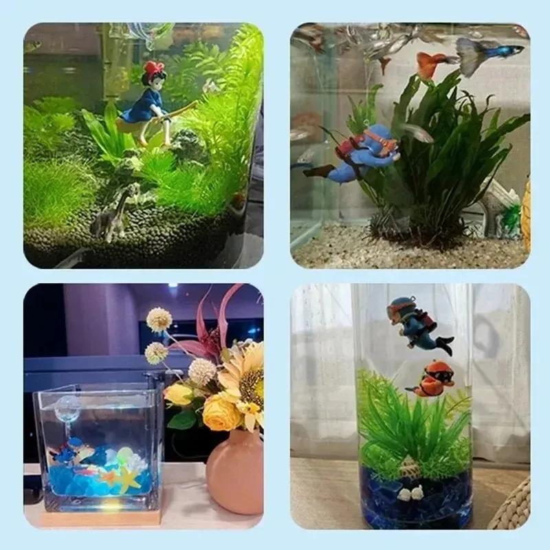 Ornamentos populares para tanque de peixes, decorações para paisagismo, presentes para aquário,acessórios para aquário