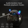 Portable Cute Little Devil AI Smart Bluetooth Speaker 3D Stereo Subwoofer Mini LED Digital Clock Alarm Clock Waterproof HIFI Music Box