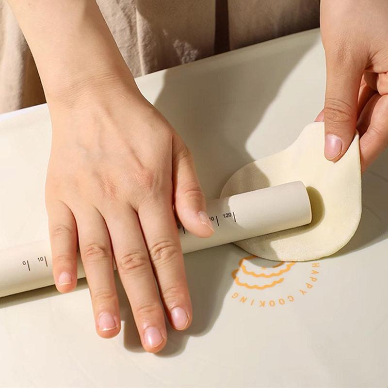 Silicone Rolling Pin Pastry Dough Flour Roller Kitchen Cooking Baking Tool For Dumpling Wrappers Pizza And Noodles
