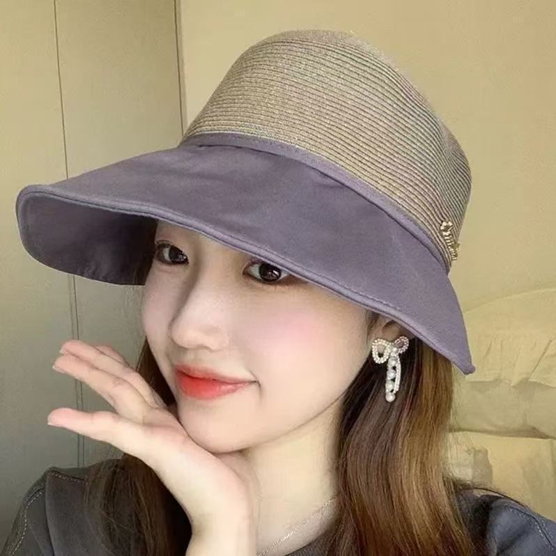 New Outdoor Sun Hat - Versatile Sun Protection  Casual Duckbill Cap  Fisherman s Hat  Beach Straw Hat Breathable Wide Brim Hat