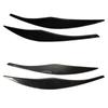 For BMW 3 Series E90 E91 2pcs ABS Gloss Black Headlight Eyebrows Eyelid 2005 2006 2007 2008 2009 2010 2011 Sedan / Touring