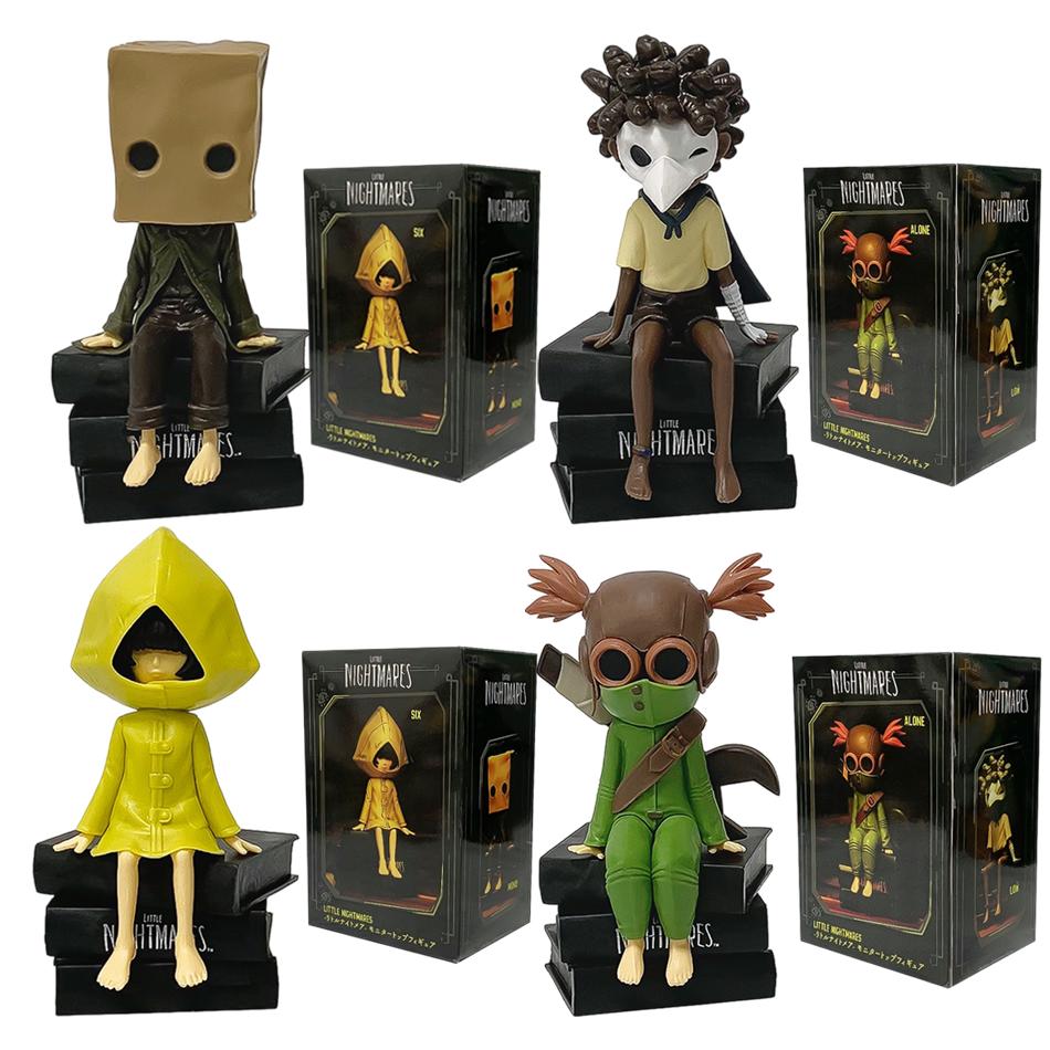Little Nightmares Figurka Six/Mono/Leon Żółty Płaszcz Przeciwdeszczowy Anime Gra Figurka Akcji Model Kolekcjonerski Zabawka PVC Akcja Dla dorosłych Prezenty