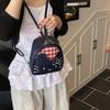 Cute Mini Checkered Cartoon Pattern Backpack For Girl