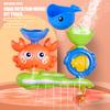 Baby Bathtub Water Play Set Rotating Sprinkler Kids Bath Toys Games For Bath Toddler Bathroom Suction Cup Shower Toys For Infant