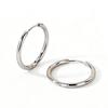 2 Pcs Stainless Steel Round Hoop Earrings Woman 20-40mm Big Circle Earrings Gold Silver Color Ear Buckle Huggie Daily Jewelry