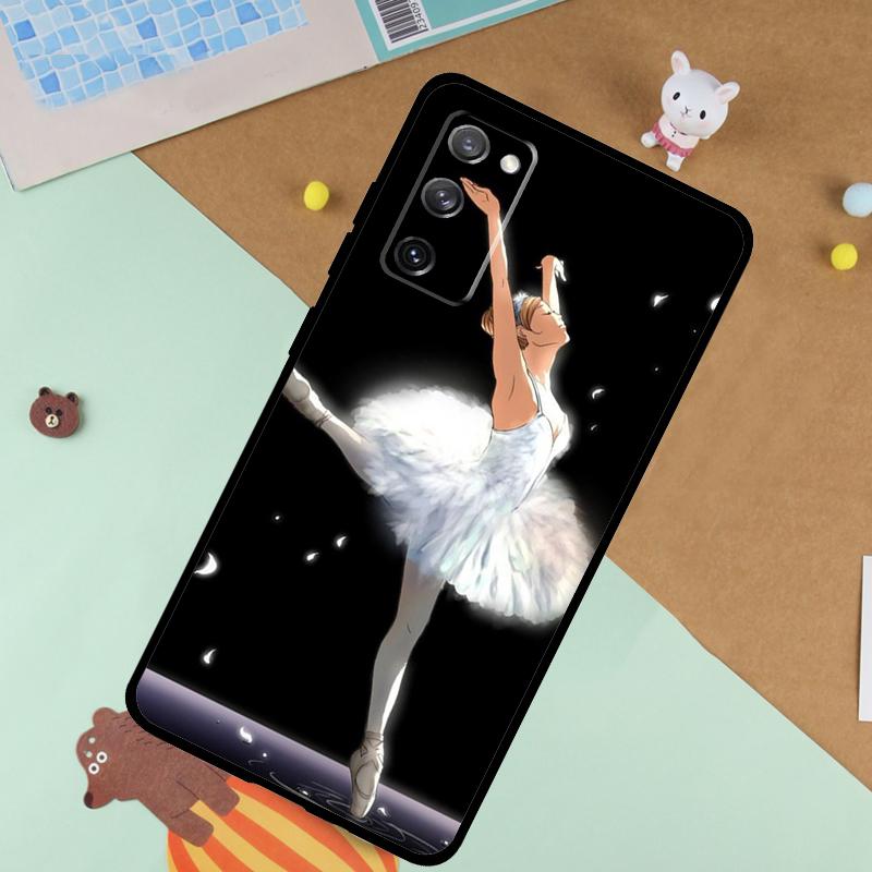 Ballet Ballerina Dancer Soft Case For Samsung Galaxy S24 Ultra S9 S10 S20 S22 S21 Plus S23 FE S25 Ultra Funda Cover