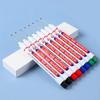 6Pcs/Set 20MM Long Nib Markers Deep Hole Head Four Color Waterproof Marker Pens For Woodworking Metal Marker Tools Art Supplies