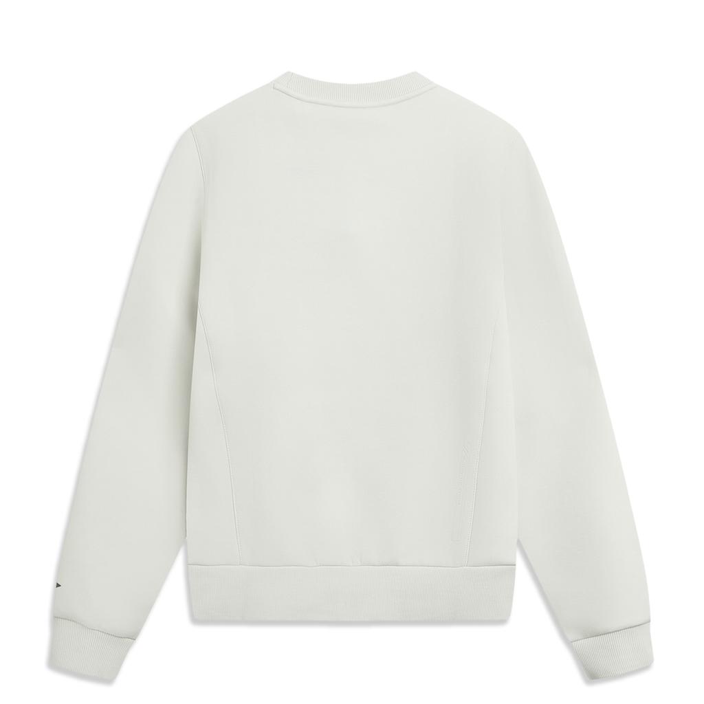 Li-Ning Honor Series Simple Solid Color Round Neck Comfortable Pullover Sweatshirt Women Sweatshirt AWDVH14-1