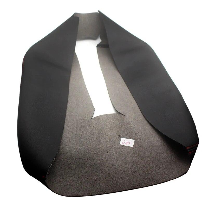 Soft Leather Armrest Cover For GMC Sierra SLT SLE 1500 2500 3500 2007- 14 Car Center Control Armrest Box Skin Cover Sticker Trim