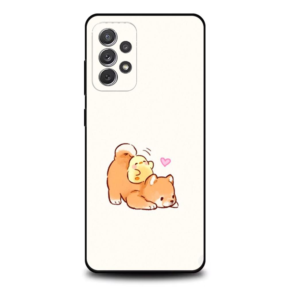 

Animal Shiba Inu Dog Cute Phone Case For Samsung S25,S24,S21,S22,S23,S30,Ultra,S20,Plus,Fe,Lite,Note,10,9,5G Black Cover Samsung S235G