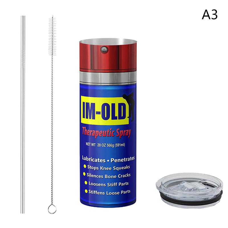 

Dirty Pattern Thermos Cup 20oz Insulated Stainless Steel Tumbler With Lid Engine Oil Filter Thermos Cup,Vintage Water Bottle A3