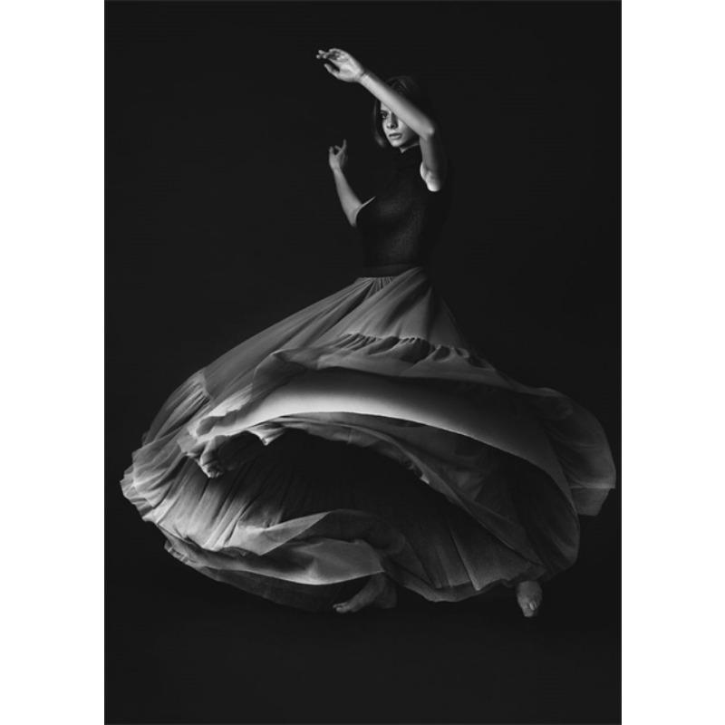 Black and White Angel Dancer Ballerina Posters Canvas Print Paintings Ballerina Dancing Mural Wall Art Pictures Home Room Decor