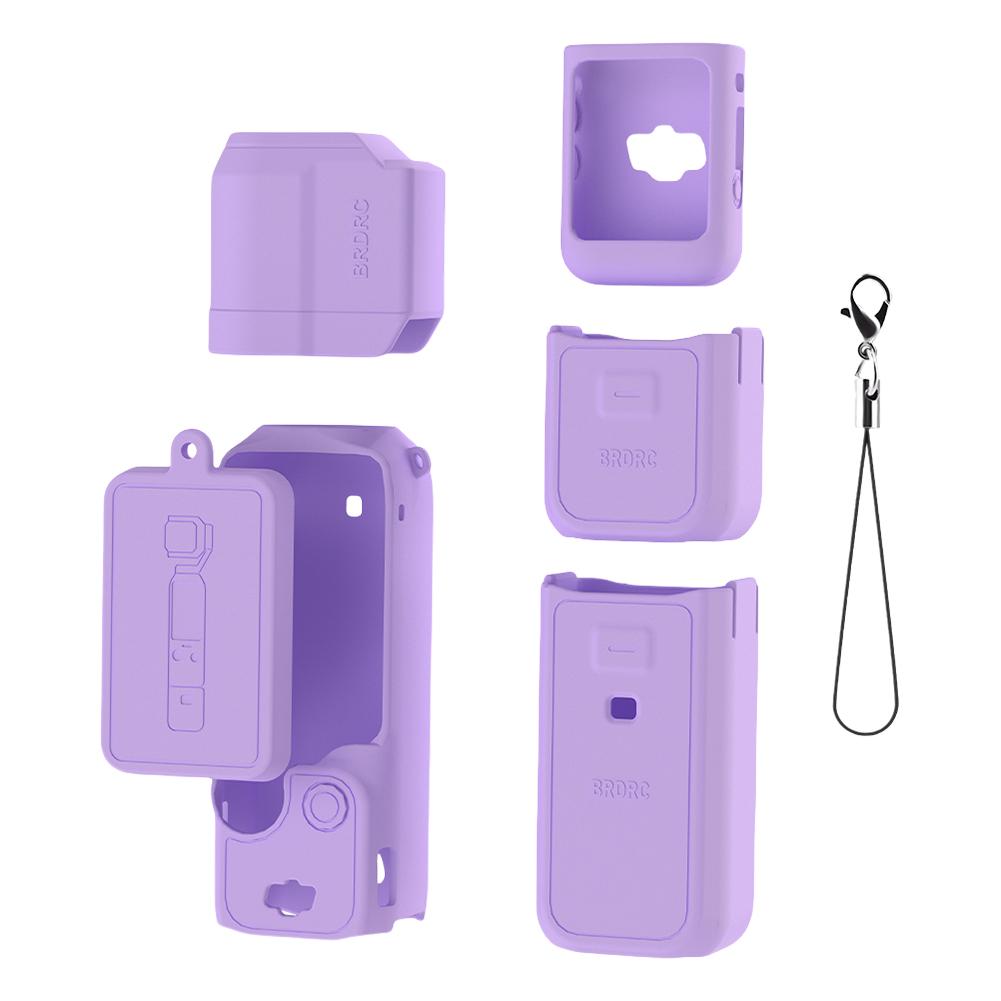 

Silicone Case Anti-Scratch Handle Soft Protective Case Lens Cap Grip Cover Sleeve Skin for DJI Osmo Pocket 3 Gimbal Camera