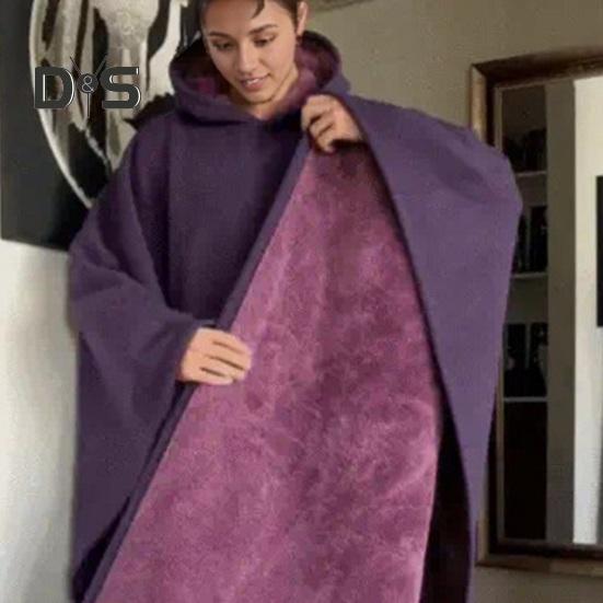 سترة كاب بغطاء للرأس بطانية هودي تخفيف التوتر مريحة بوزن نمط عصري معطف بطانية كاجوال ملابس يومية