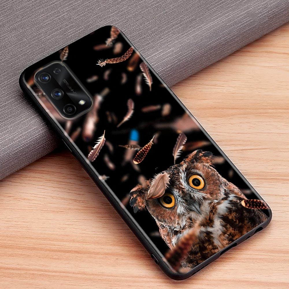 Cute Baby Owl Animal For Realme 10 Case Cover Realme 6 7 8 9 10 11 Pro Plus 8i C20 C21 C21Y C33 C35 C53 C55 Soft Silicone Cases