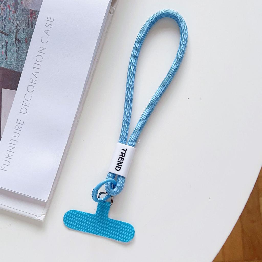 Adjustable Phone Wrist Strap Chain Fashion Simple Candy Color Mobile Phone Lanyard Universal Anti-lost Keychain Cellphone Strap