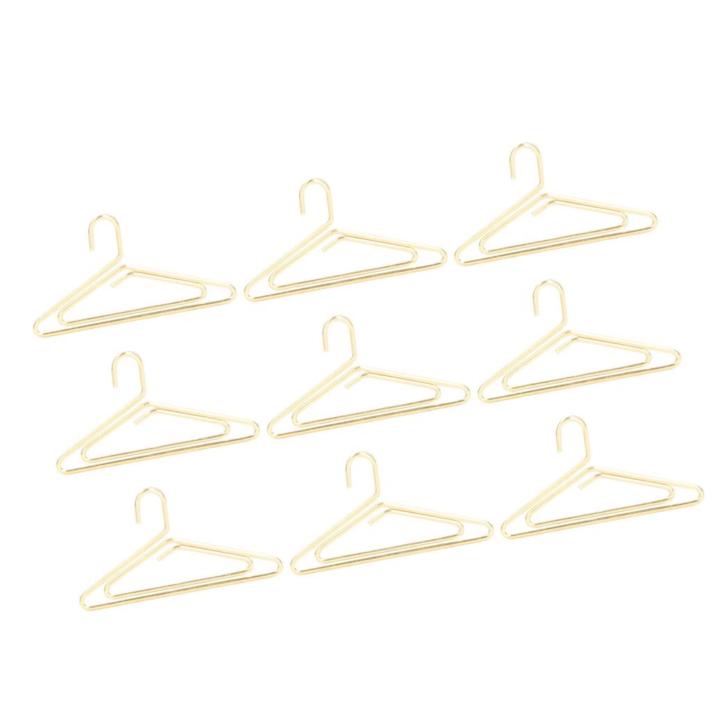 100pcs Metallic Paper Clips Electroplating Process Golden Paper Clips Anti Rust Paper Clips Non