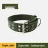 Adjustable Leather Dog Collar with Anti-Escape Double Buckle for Small, Medium, and Large Dogs