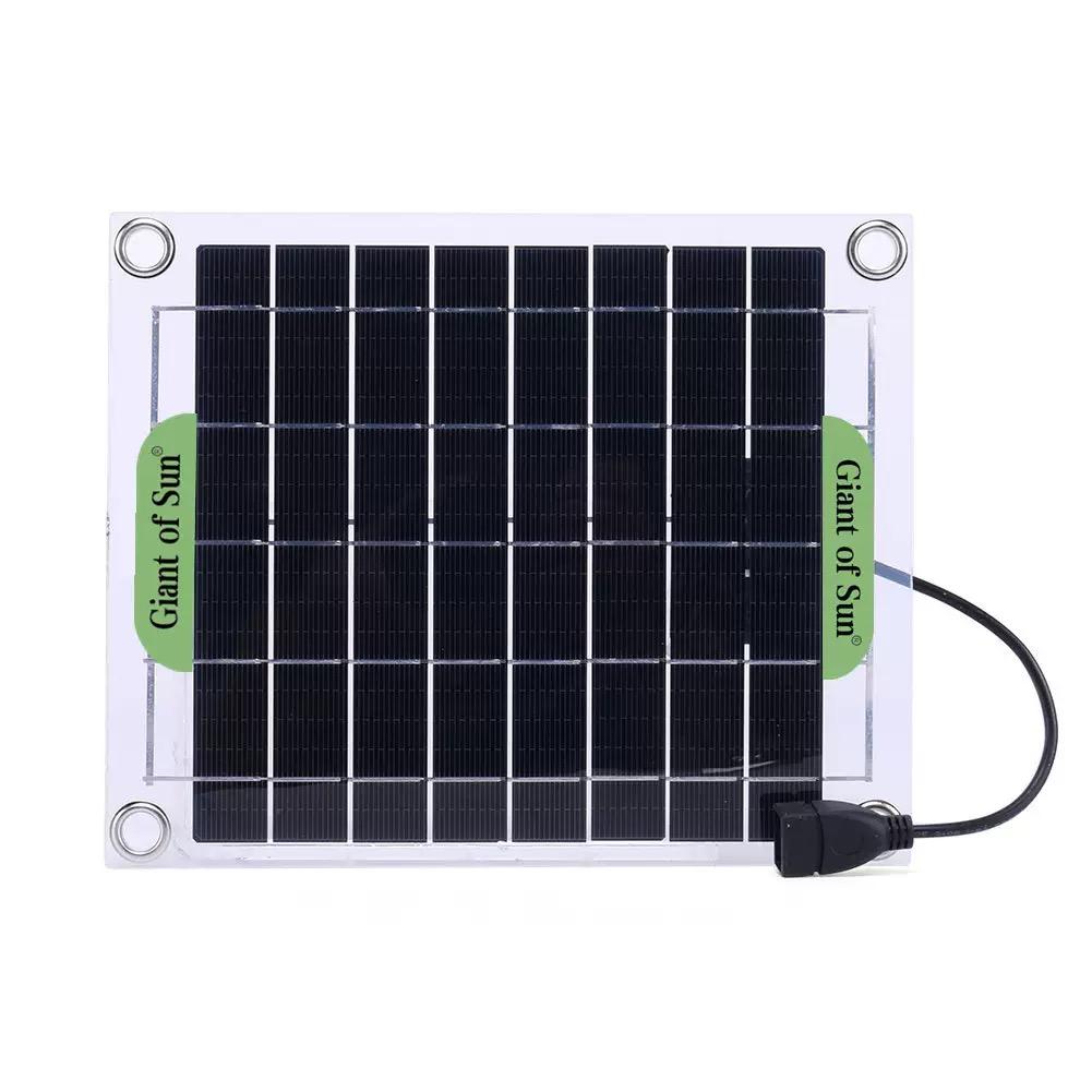 10W Monocrystalline Solar Water Pump Double Sided Power Generation Adjustable Flow with Switch