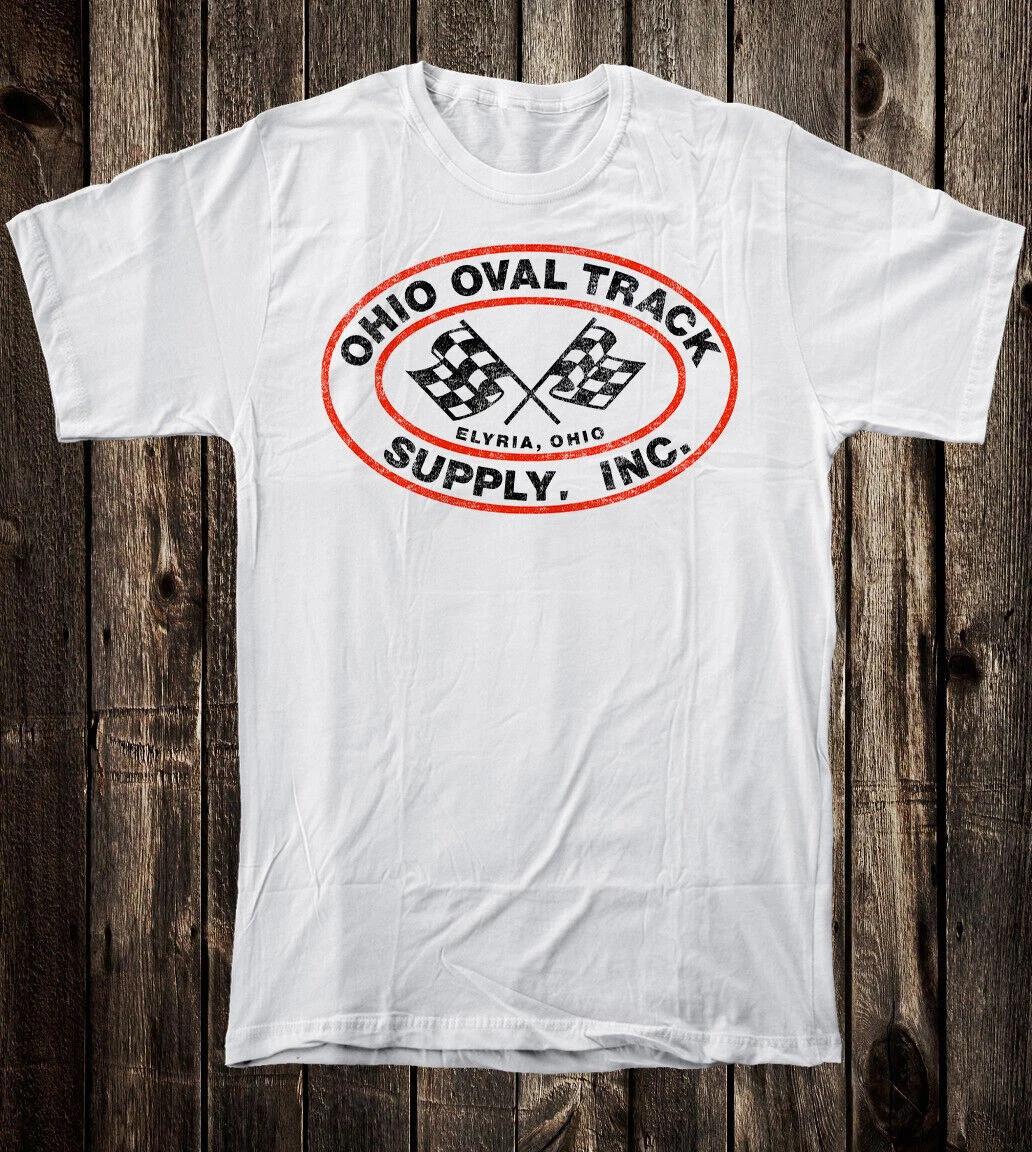 

Mens Retro Hot Rod Tee T Shirt Drag Race Racing Speed Shop Ohio Oval Track 4XL