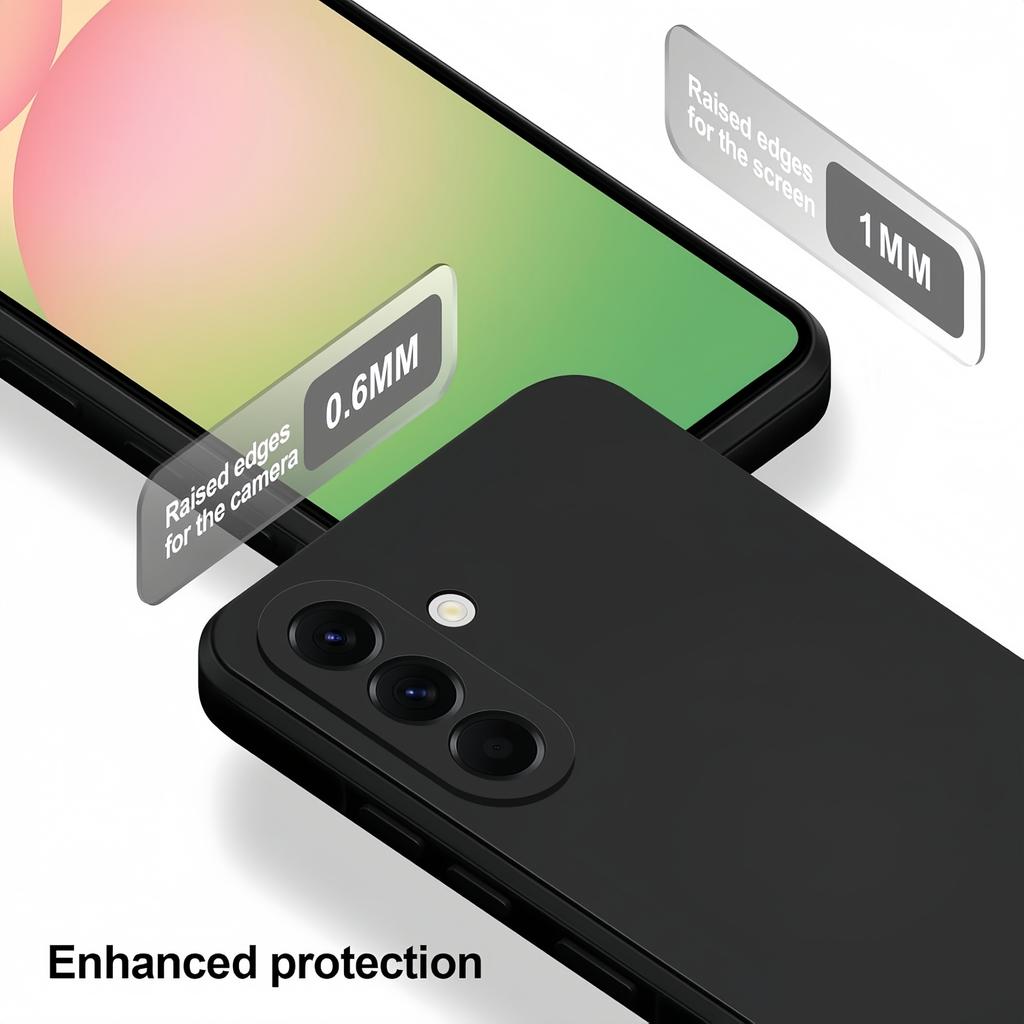 Noble Fashion Solid Colour Shockproof Protective Liquid Silicone Case For Samsung Galaxy A56