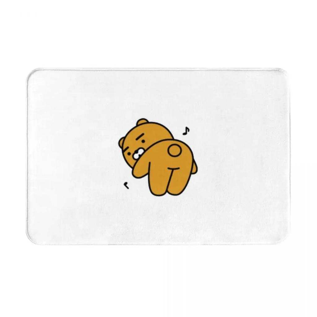 Disney Kakao Ryan Cartoon Door Mat Kitchen Bedroom Bath Living Room Balcony Entrance Carpet Non-slip Cute Home Decor Rug