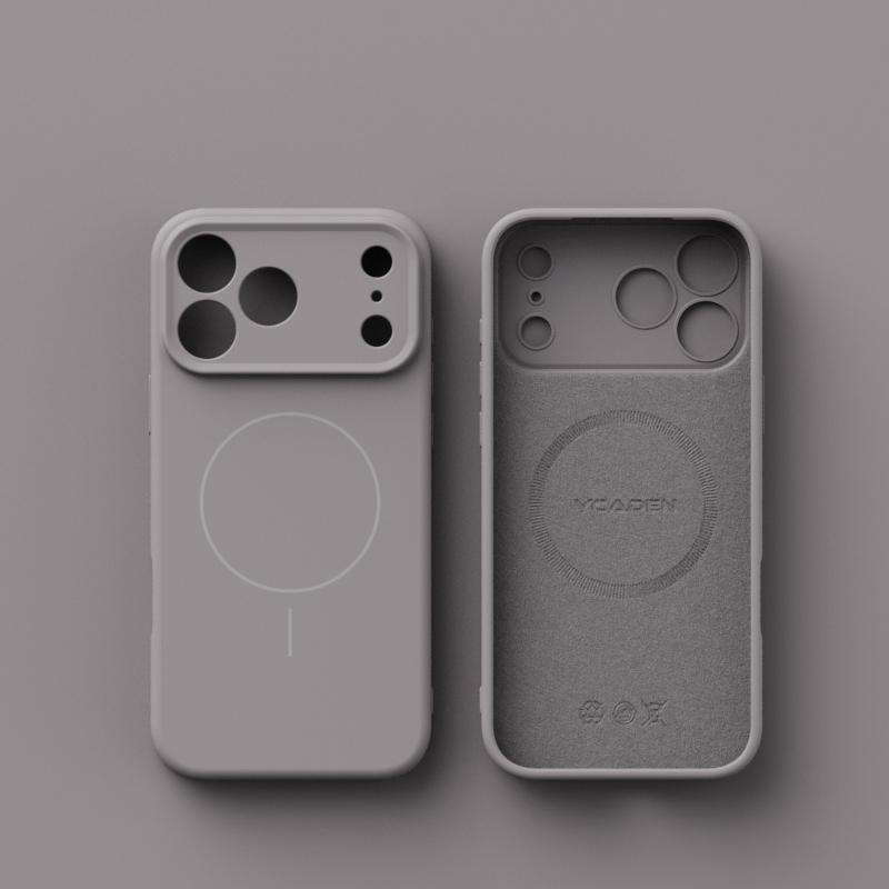 

Apple iPhone 17 Thin Silicone Magnetic Ring Case - AIR Protective Cover for 17 Pro Max 14