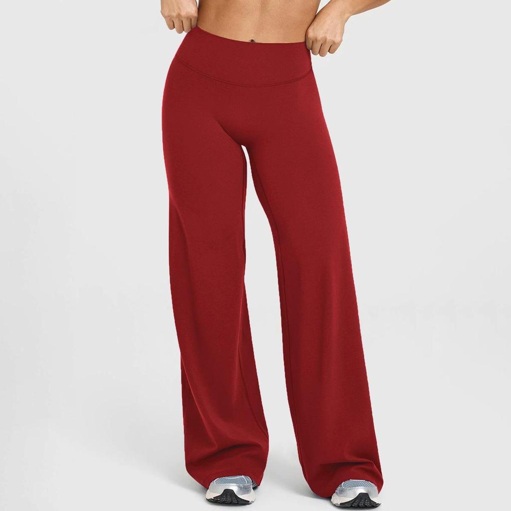 Cross-Border Peach Hip Lifting Wide-Leg Yoga Pants - Women's High Waist, High Elasticity, Straight Tube Sports Fitness Wear