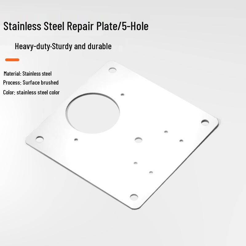 Stainless Steel Furniture Cabinet Door Hinge Reinforcement Plate