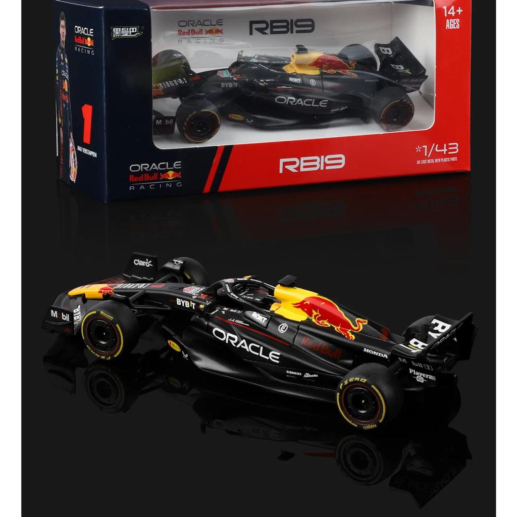 1/43 2023 Campione Red Bull RB19 #1 Verstappen Modello Auto da Corsa Formula Uno Simulazione Lega Pressofusa Modello Super Carra Regali per Bambini