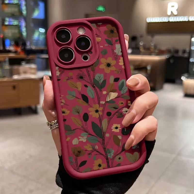 Heavenly Cross Flower Trendy Apple Phone Case for iPhone 17/16/15Pro/14ProMax