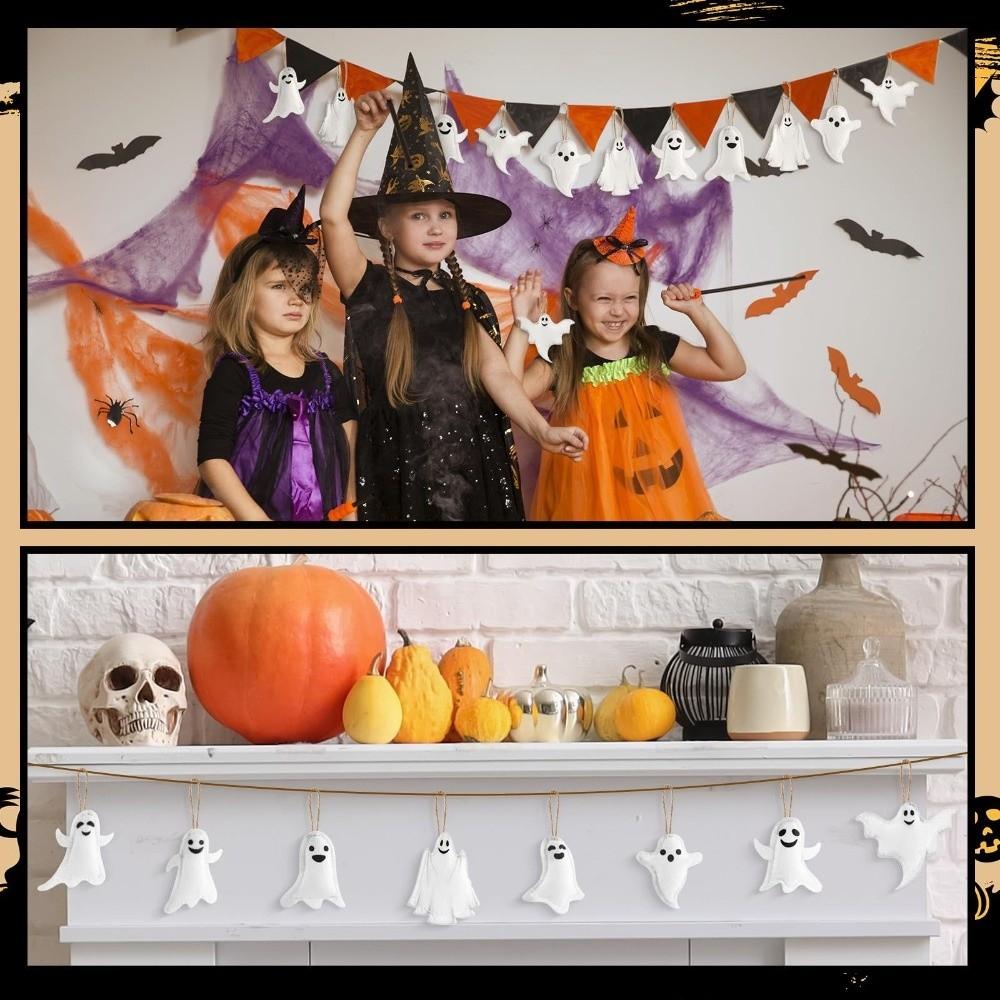 24PCS Halloween Party Halloween Ghost Hanging Decoration Halloween Home Festival Decor