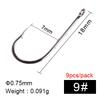FTK Baitholder Hook With Double Barbs Long Shank Circle Sea Fishing Bass Saltwater Boat