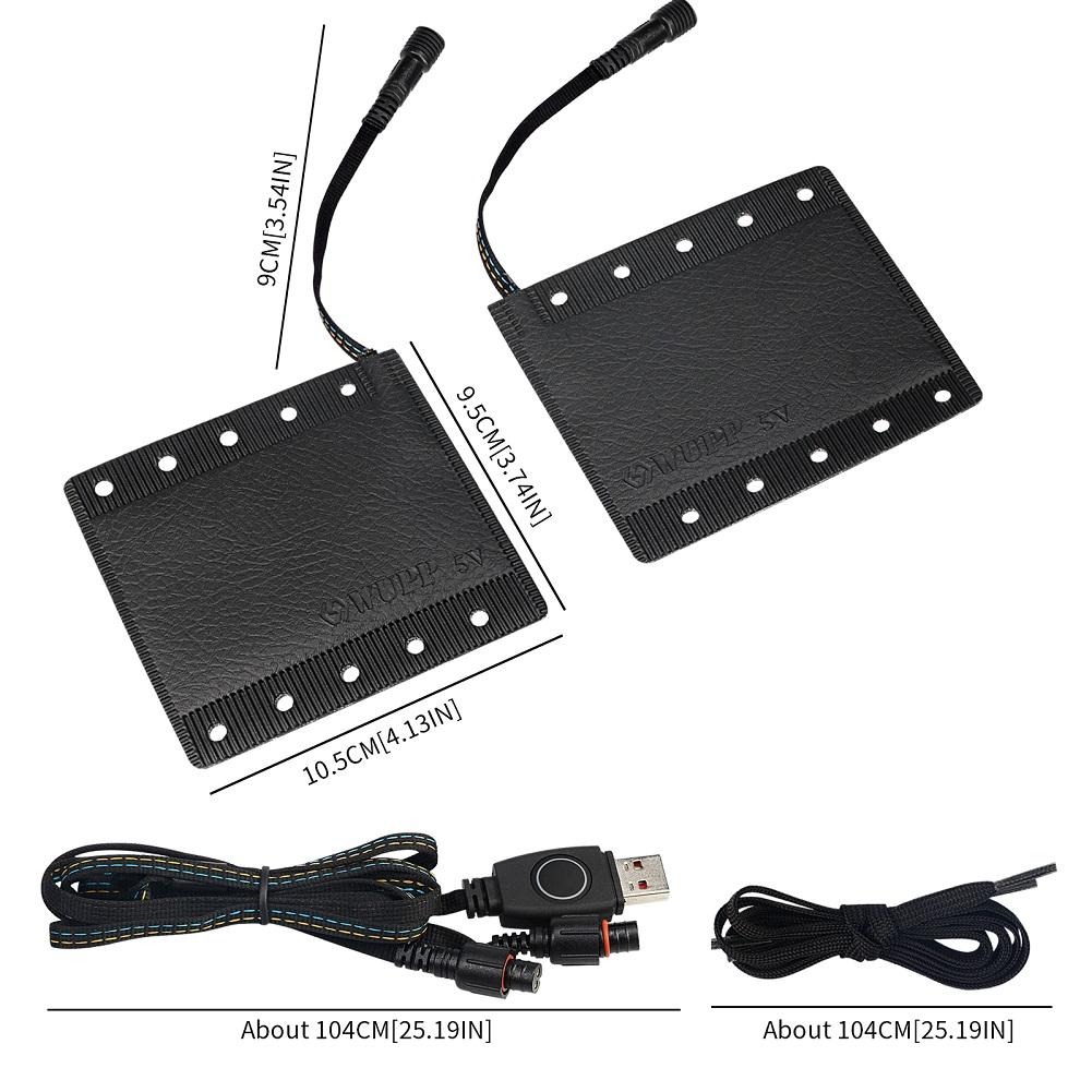 5V Motorcycle Handlebar Heated Pad Winter Heating Grip 3 Heat Waterproof Electric Handlebar Grip USB Heater Scooter